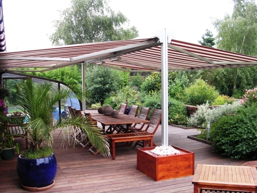 Double Awning Free Standing Retractable Awnings Free Standing Awnings - Amaracas
